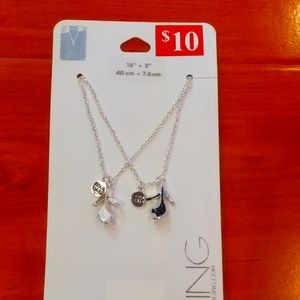 soulmate two-piece high heel necklace